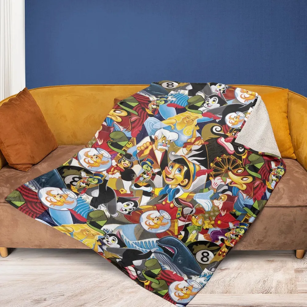 Pinocchio Seamless Fleece Blanket - 2