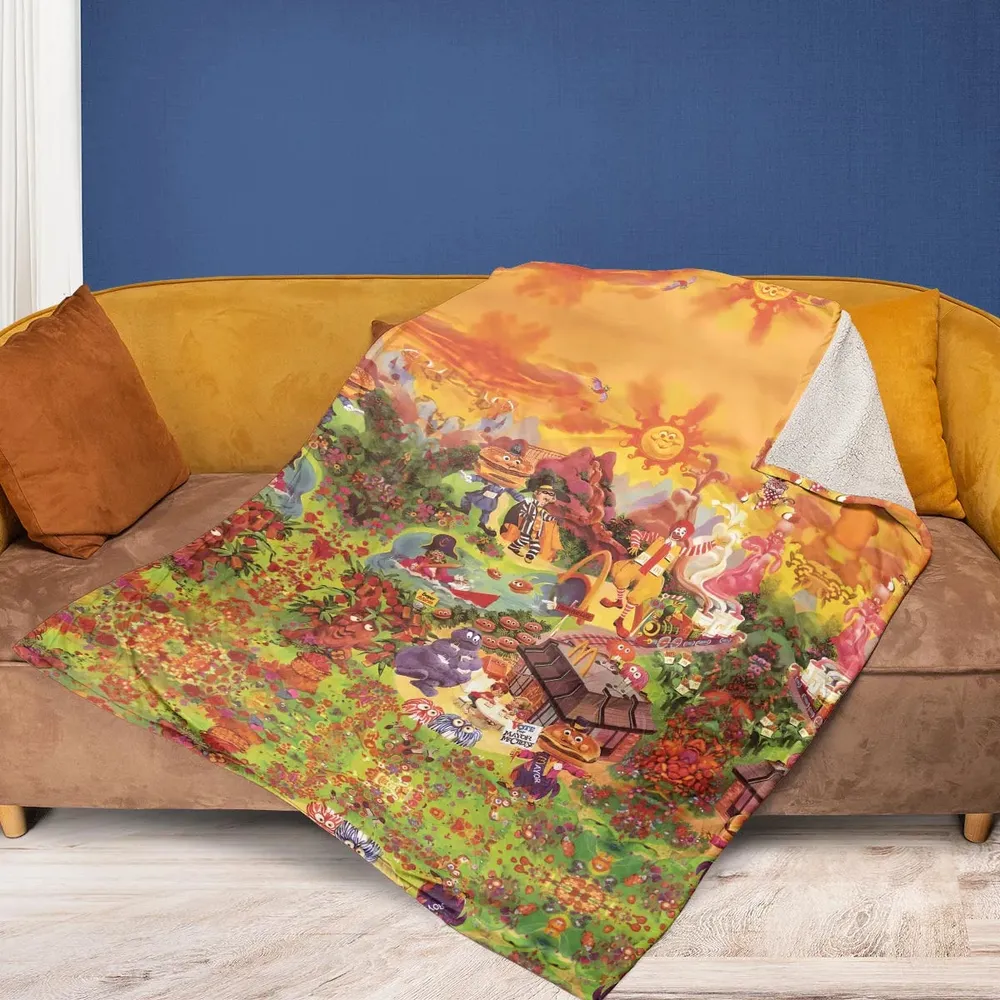 Wonder Foodland The Siege Of Mcdonaldland Fleece Blanket - 2