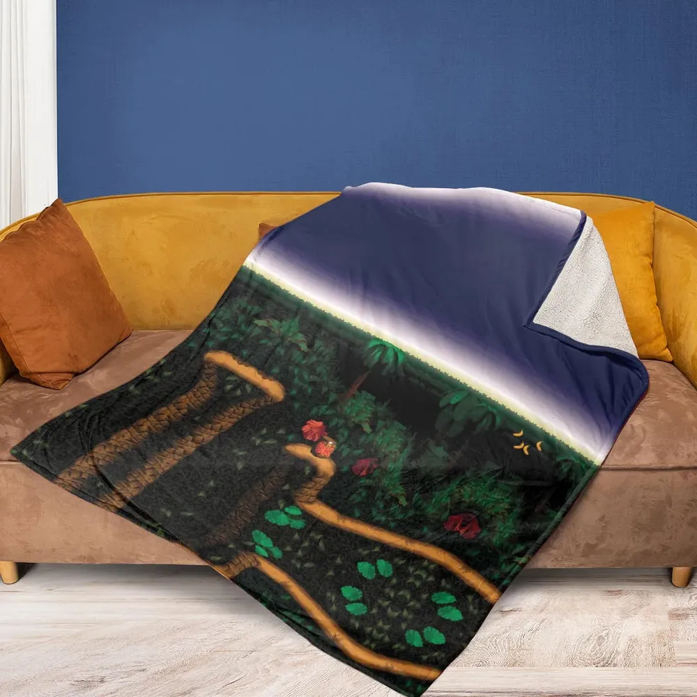 Barrel Cannon DonKey Kong Fleece Blanket - 2