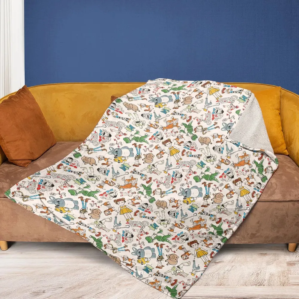 Toy Story Toss Pattern Fleece Blanket - 2