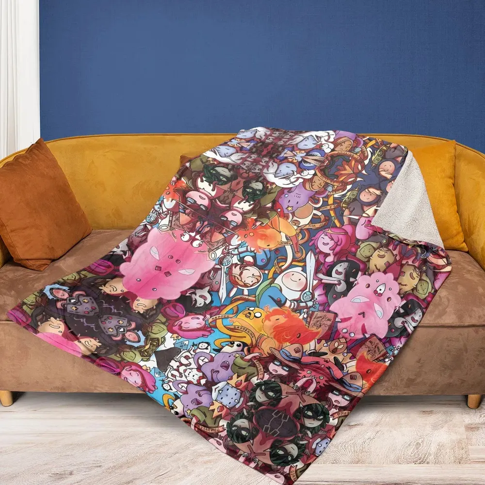 Land of Ooo Adventure Time Fleece Blanket - 2