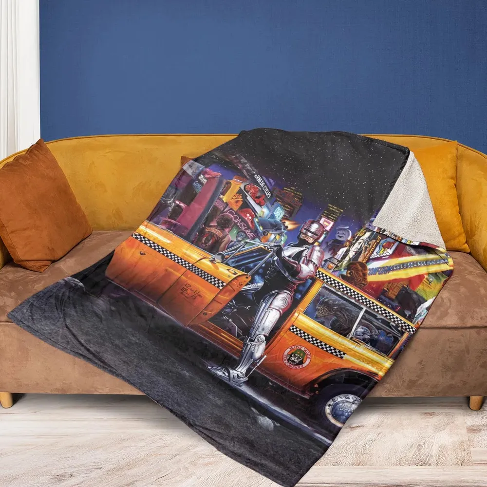 Movies Mashup Fleece Blanket - 2