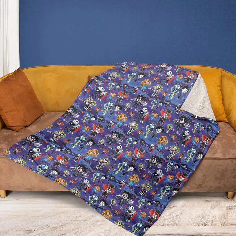Tim Burton Movies Fleece Blanket - 2