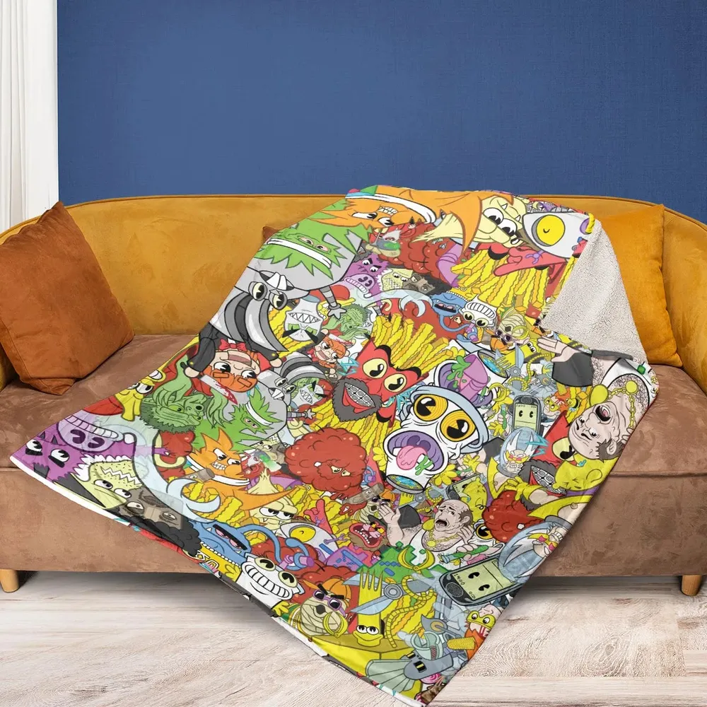 Pure Chaos Aqua Teen Hunger Force Fleece Blanket - 2