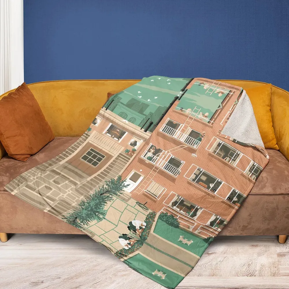 Rear Window Fleece Blanket - 2