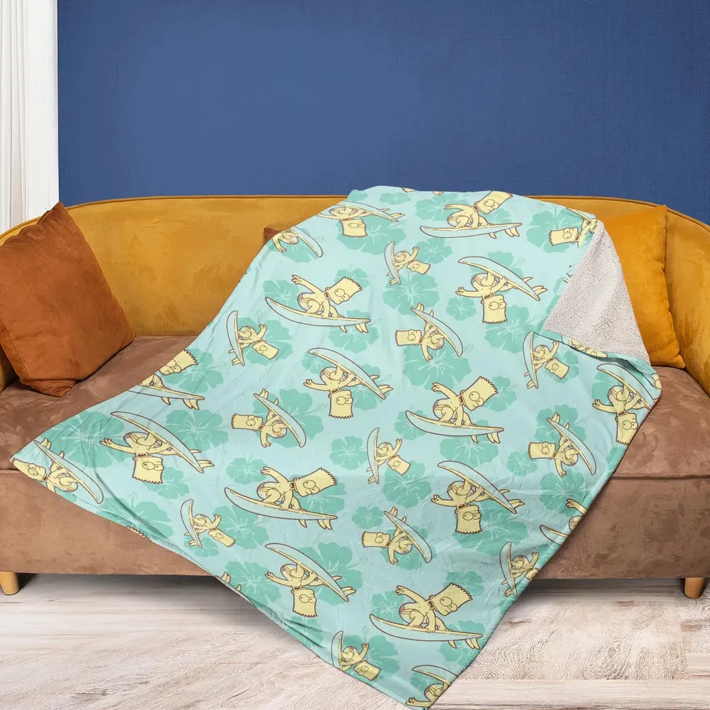 Surfing Simpsons The Simpsons Fleece Blanket - 2