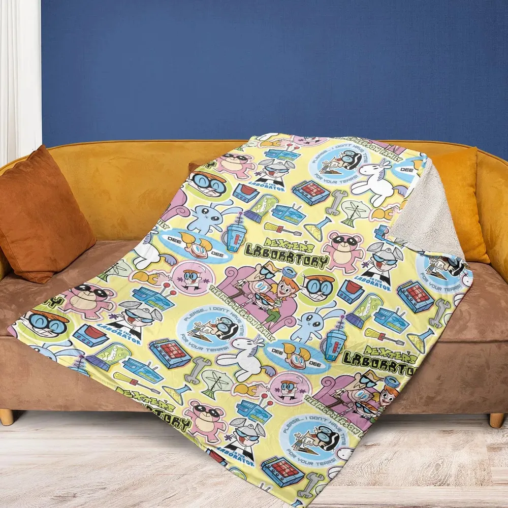 Dee Dee Mandark Dexter's Laboratory Funny Fleece Blanket - 2