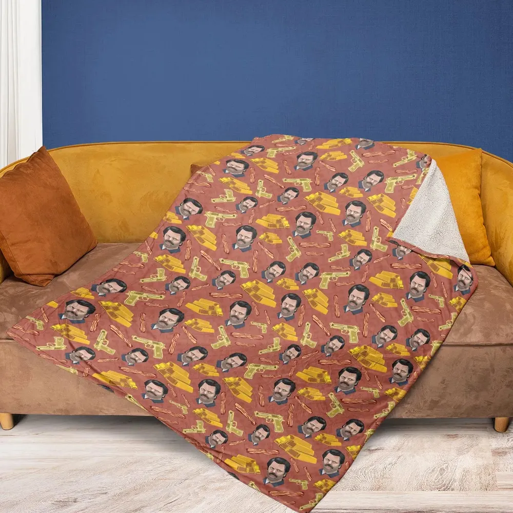 A Swan Song Parks and Recreation Fleece Blanket - 2