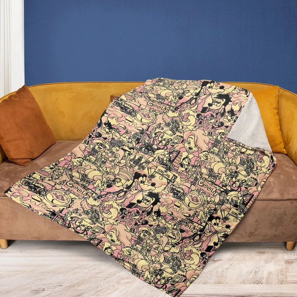 Goofy Movie Collage Fleece Blanket - 2