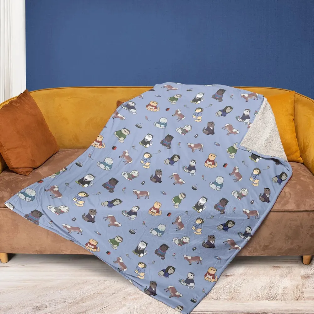 Purrs and Recreation Parks and Recreation Fleece Blanket - 2