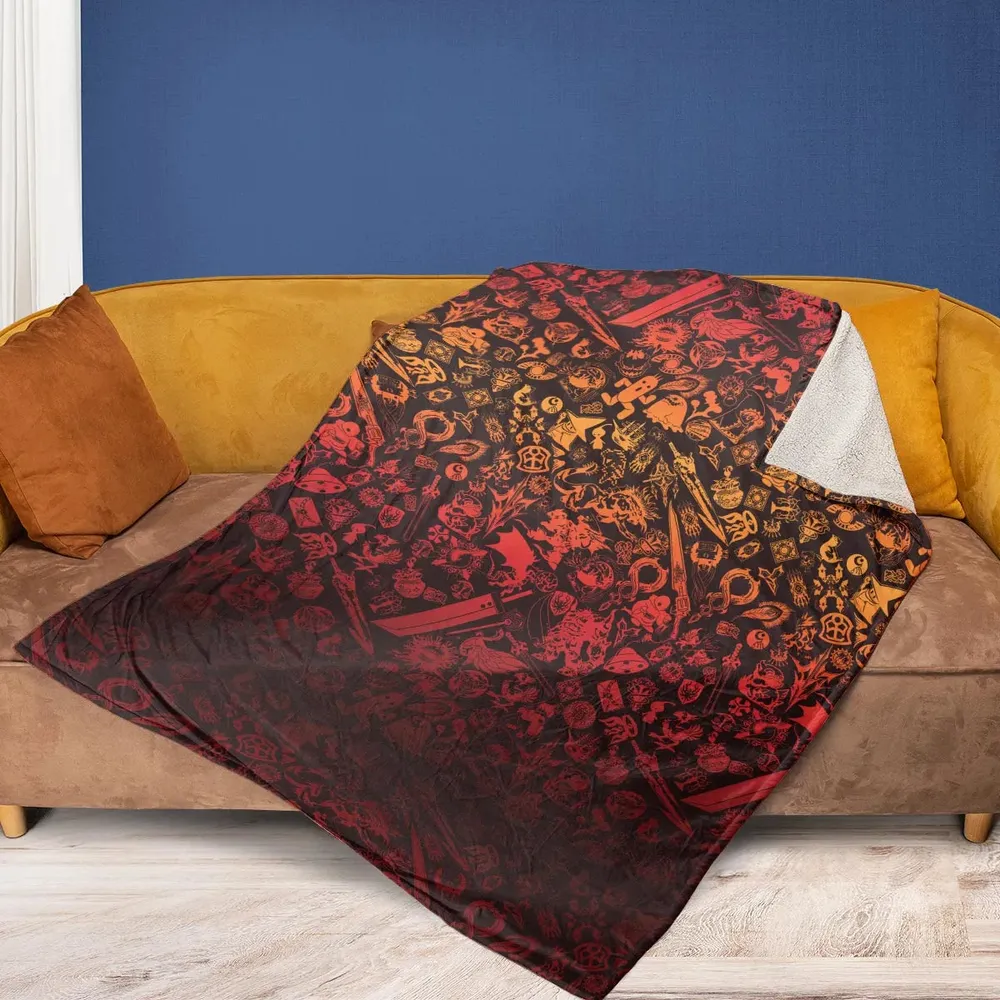Red Moggle Final Fantasy Fleece Blanket - 2