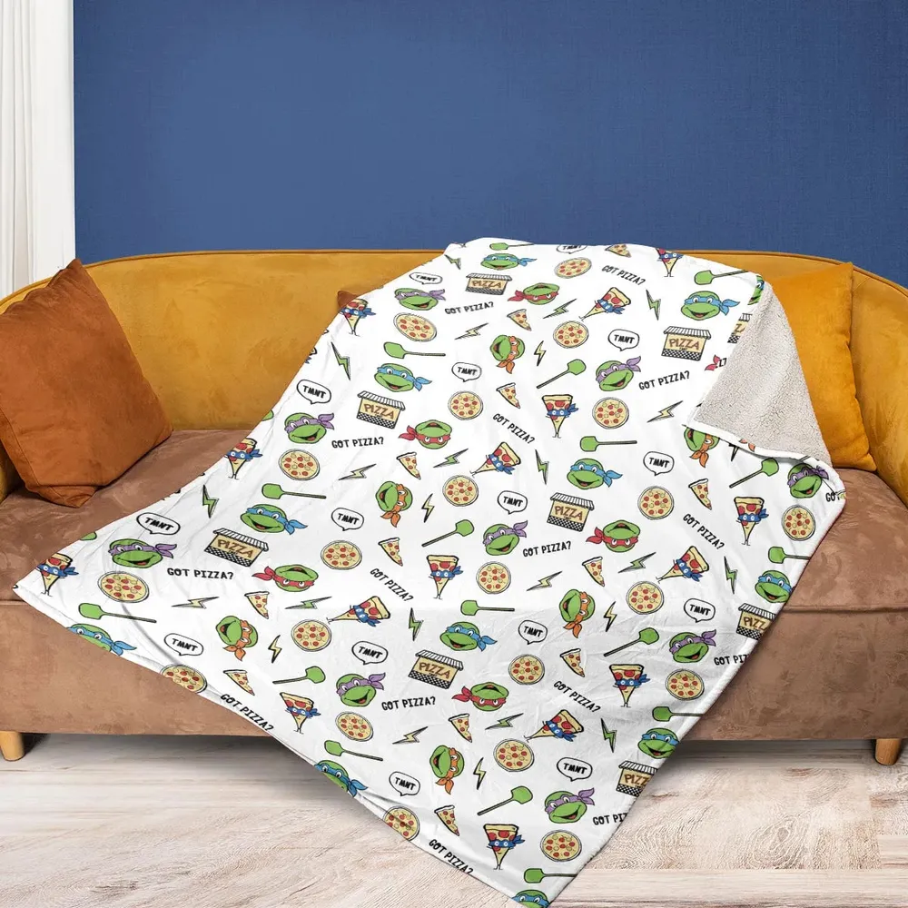 Got Pizza Teenage Mutant Ninja Turtles Fleece Blanket - 2
