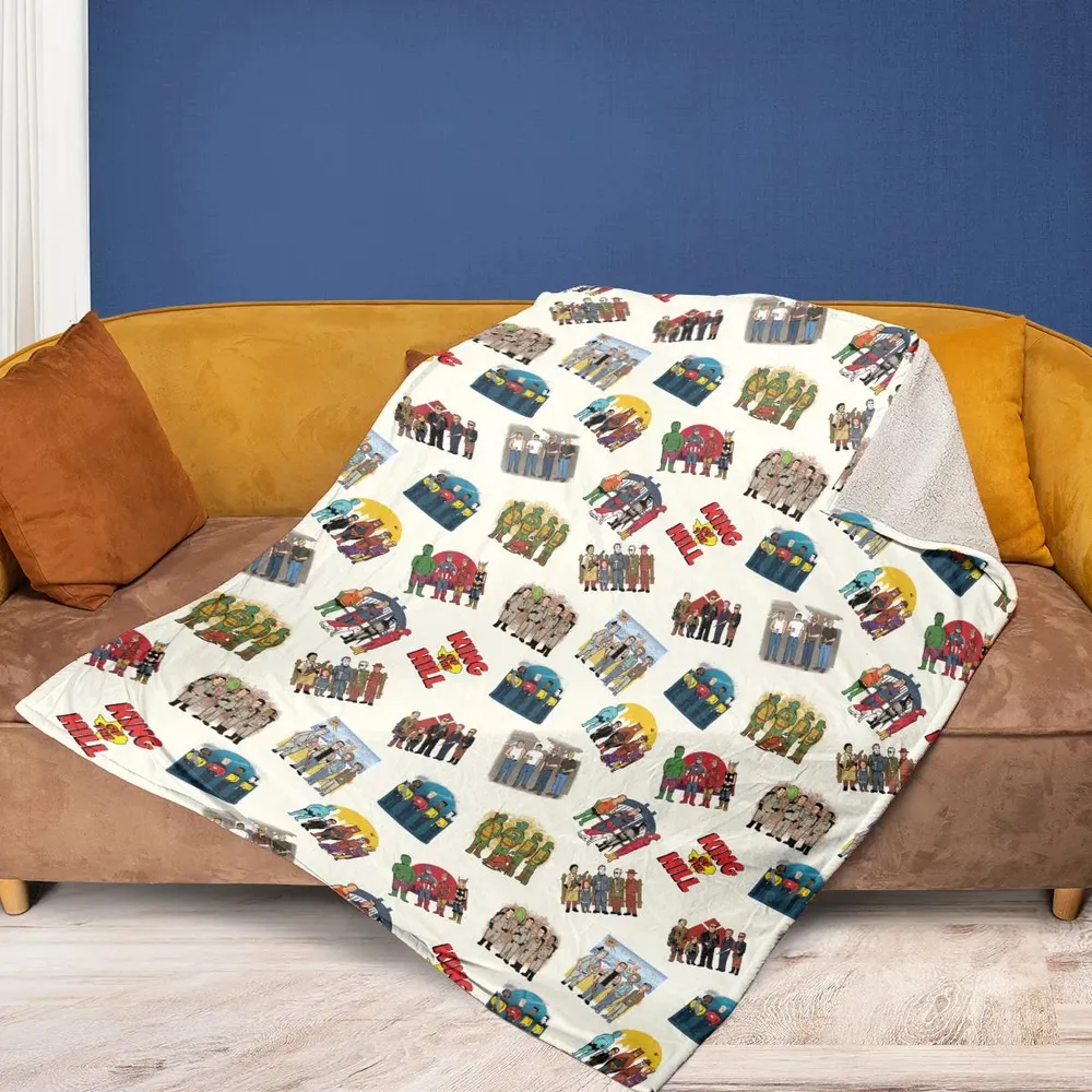 Hank's Friends King Of The Hill Parody Fleece Blanket - 2