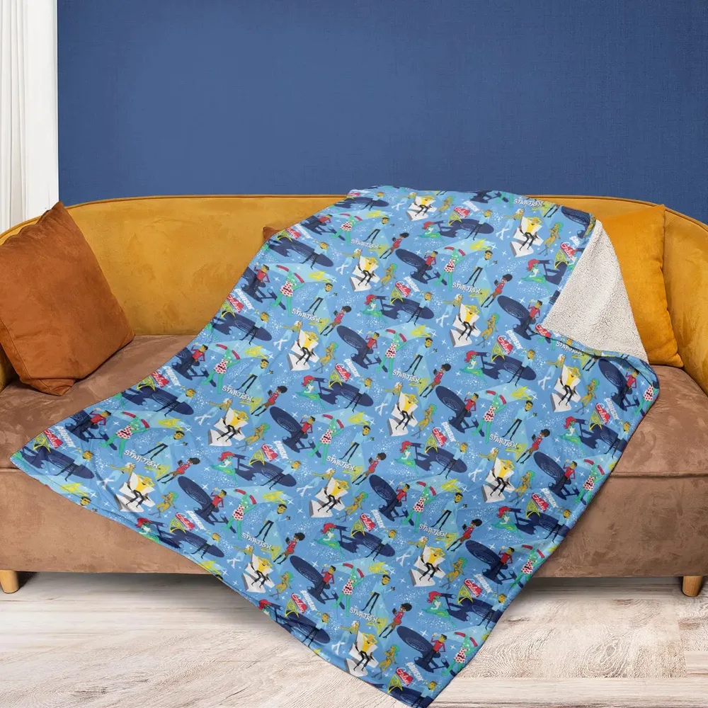 Cruisin' The Galaxy Star Trek Fleece Blanket - 2