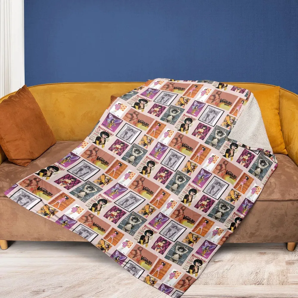 Dr. Mrs. The Monarch The Venture Bros. Magazine Poses Fleece Blanket - 2