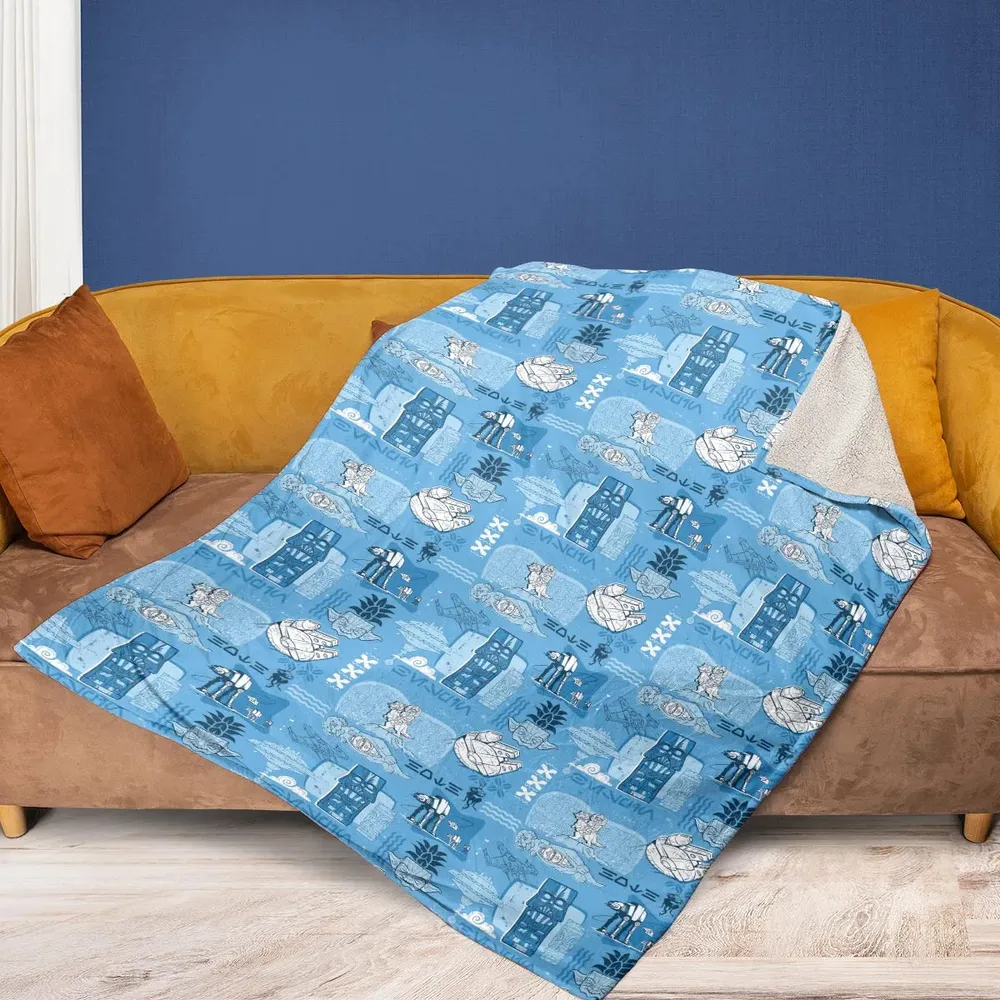 Dark Side Star Wars Tiki Shack Fleece Blanket - 2