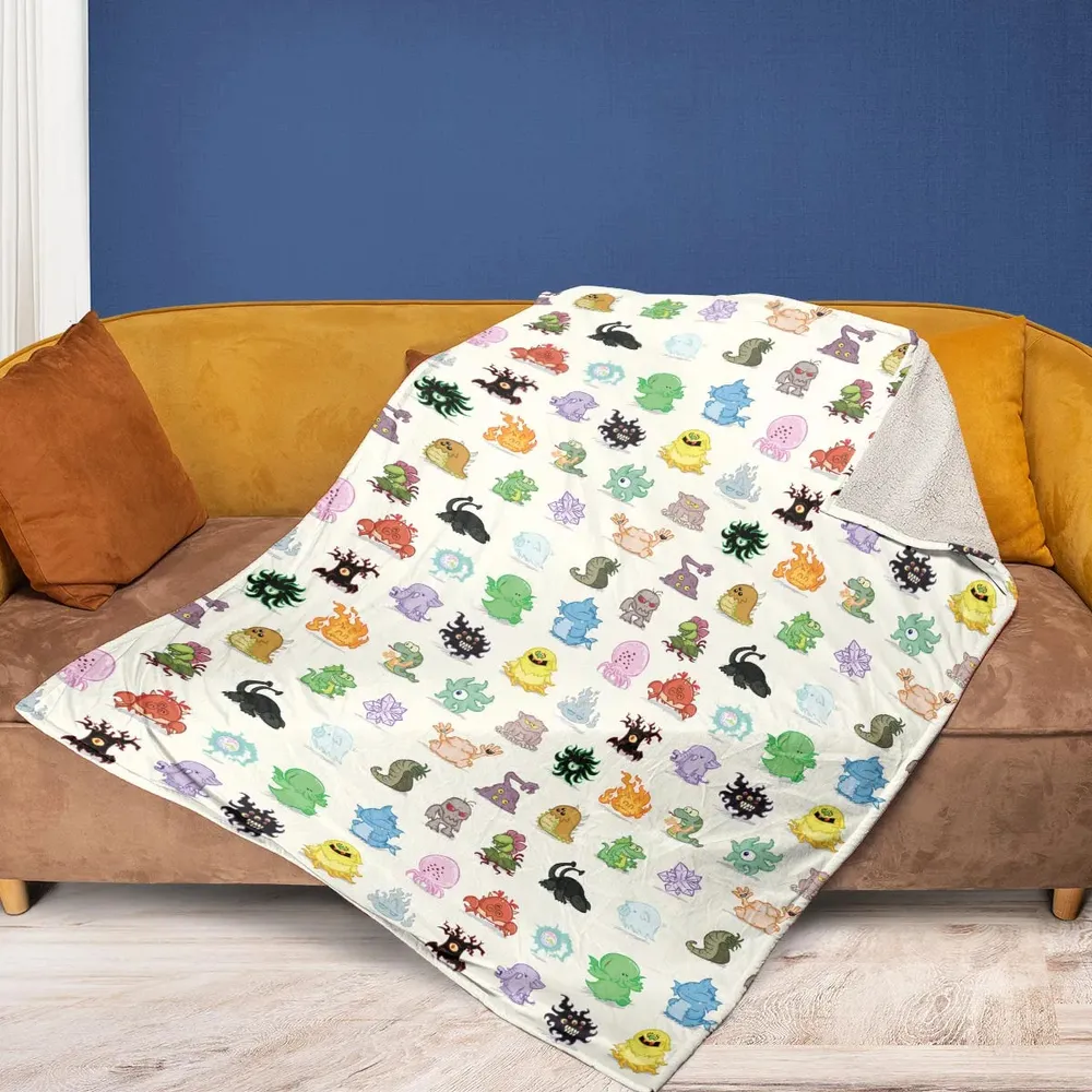 Cute Monsters H. P. Lovecraft Fleece Blanket - 2