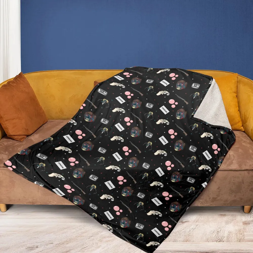 Consume They Live Patterns Fleece Blanket - 2