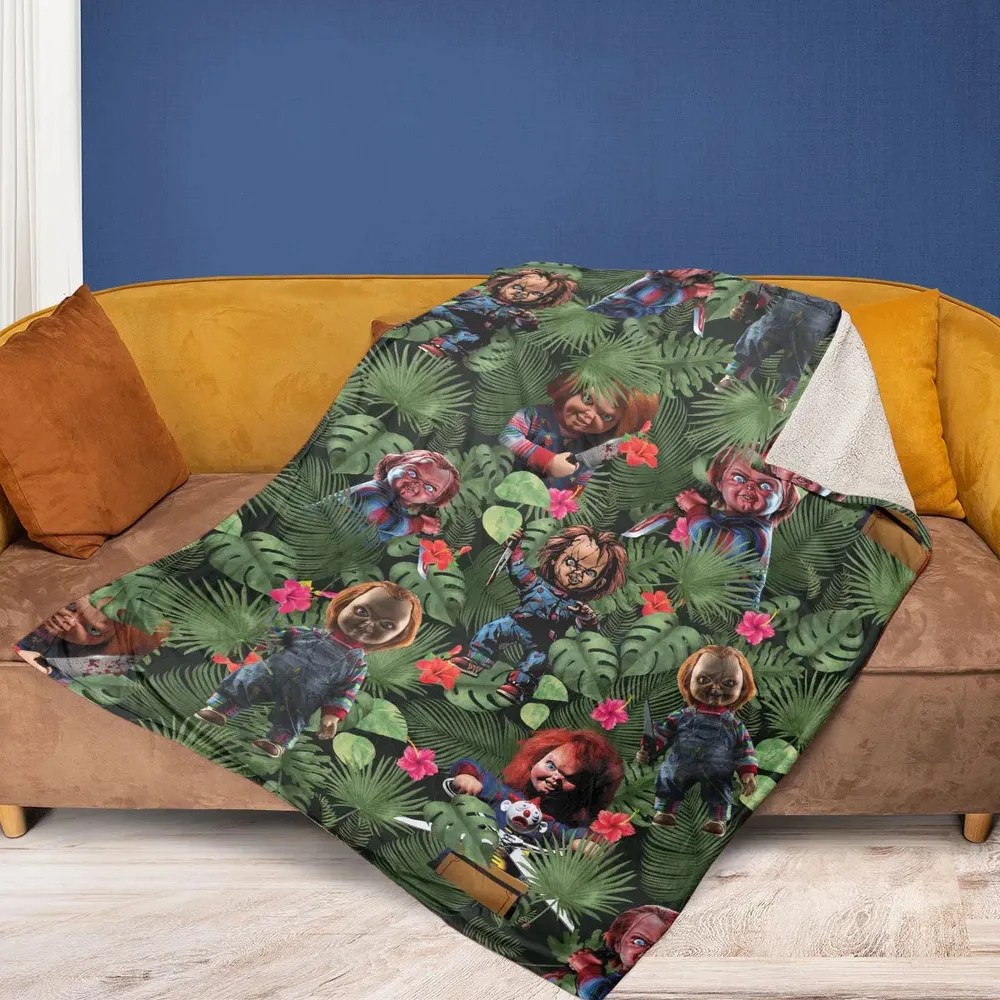 Chucky Just Wanna Have Fun Fleece Blanket - 2