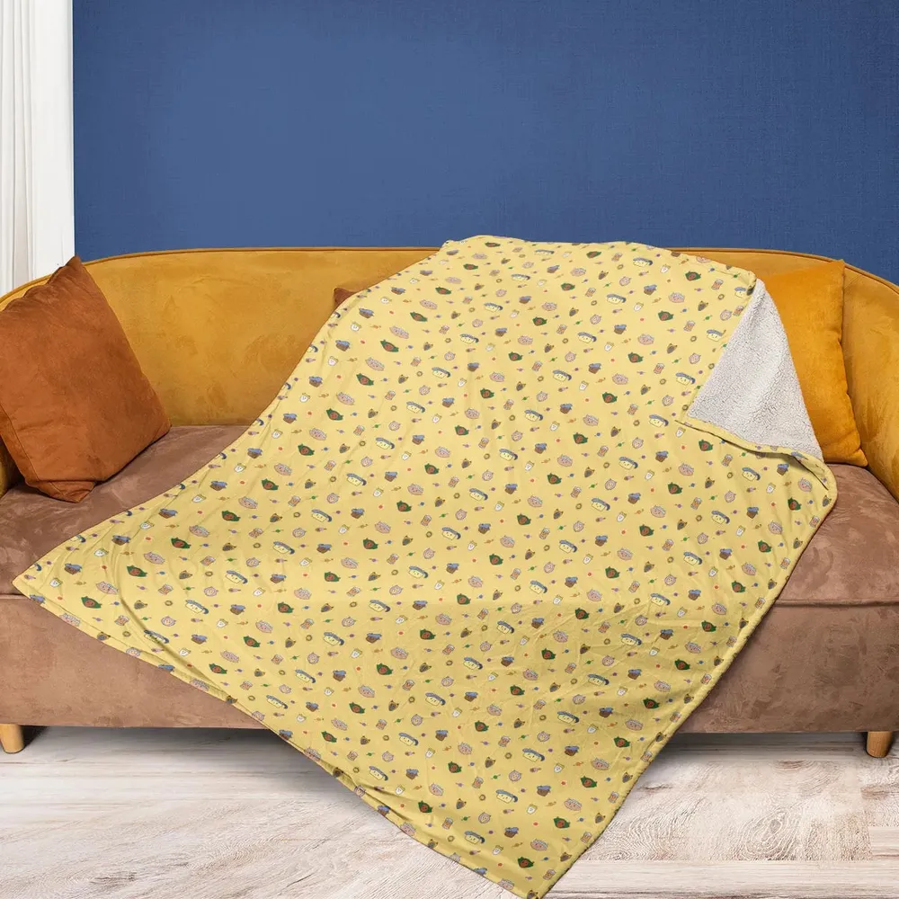 Cat DND Classes Pattern Fleece Blanket - 2