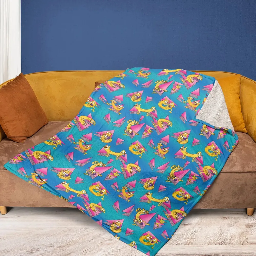 CatDog Nickelodeon Pattern Fleece Blanket - 2