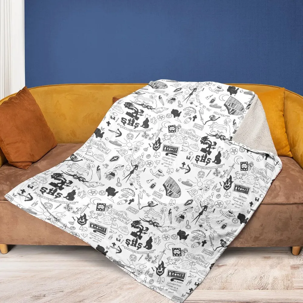 Buffy The Vampire Slayer Pattern Fleece Blanket - 2