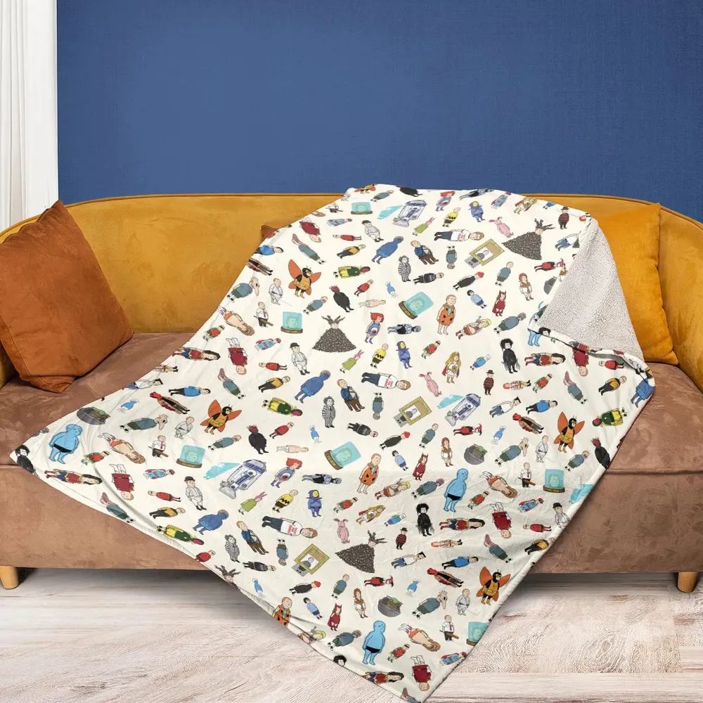 Bobby Hill King Of The Hill Pattern Fleece Blanket - 2