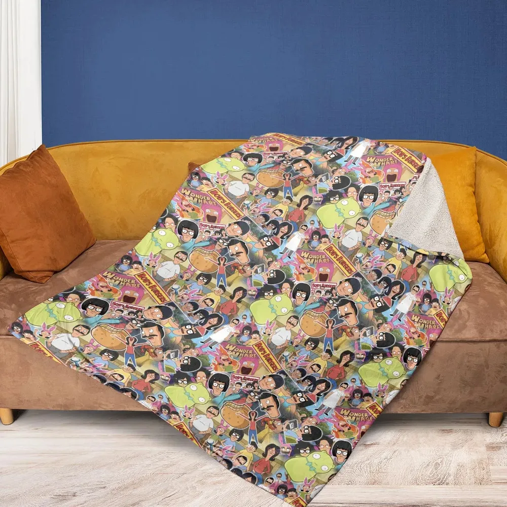 Bob's Burger Wonder Wharf Fleece Blanket - 2