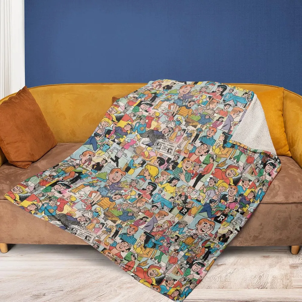 Archie Comics Characters Collage Fleece Blanket - 2