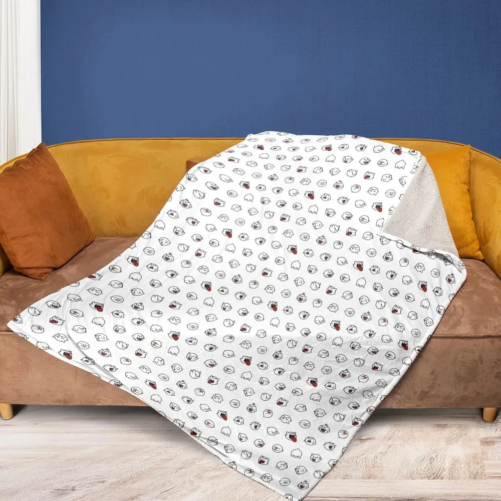 Super Mario Boo Pattern Fleece Blanket - 2