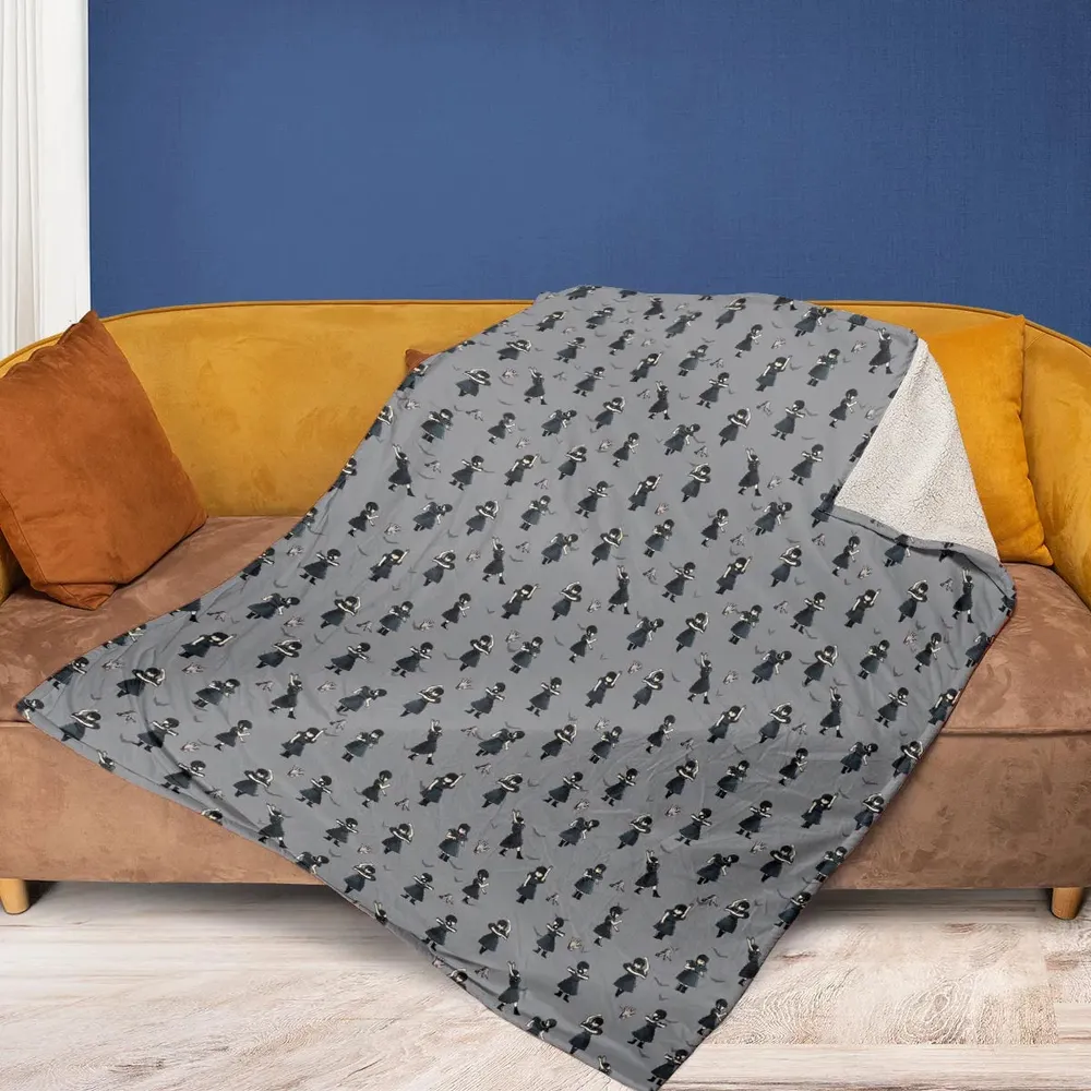 Wednesday Dance Pattern Fleece Blanket - 2