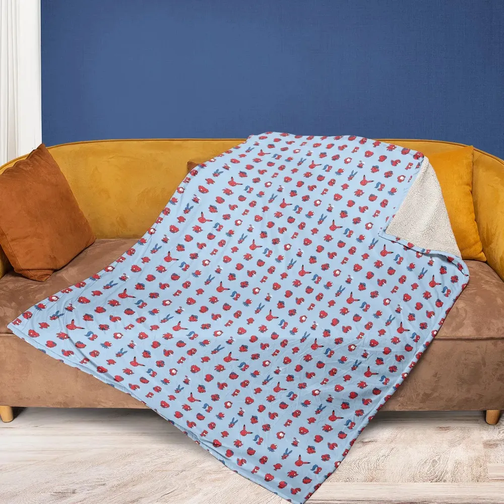 Funny Spider-Man Characters Pattern Fleece Blanket - 2