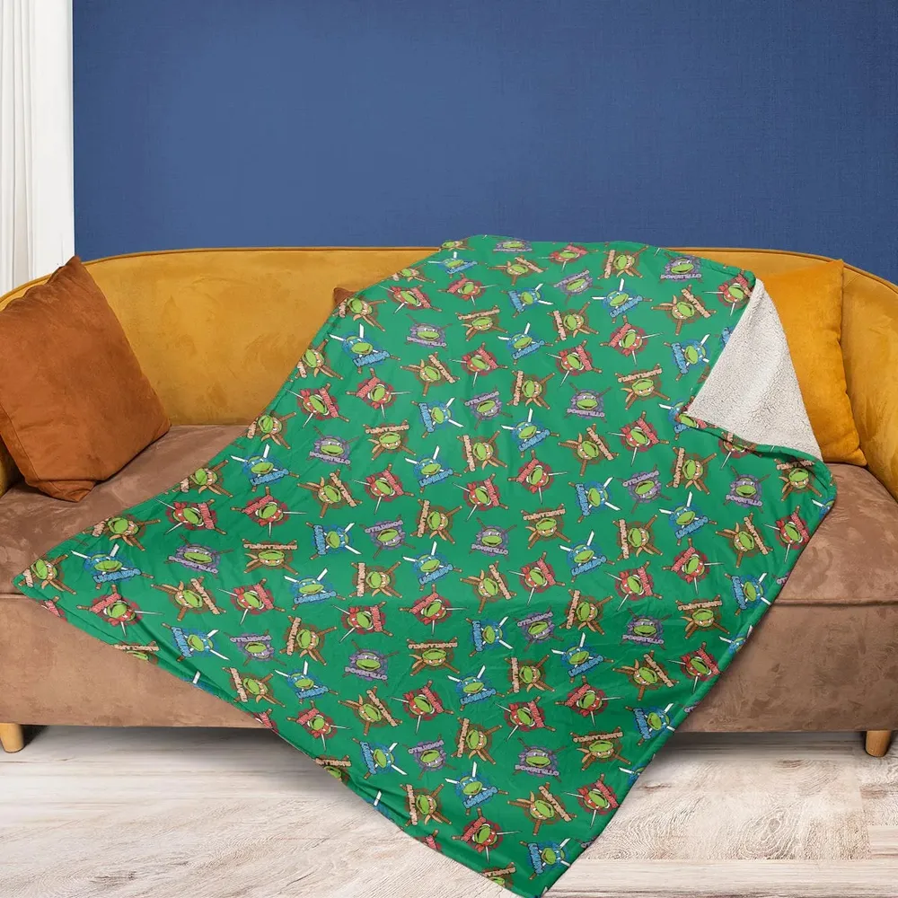 TMNT Characters Pattern Fleece Blanket - 2
