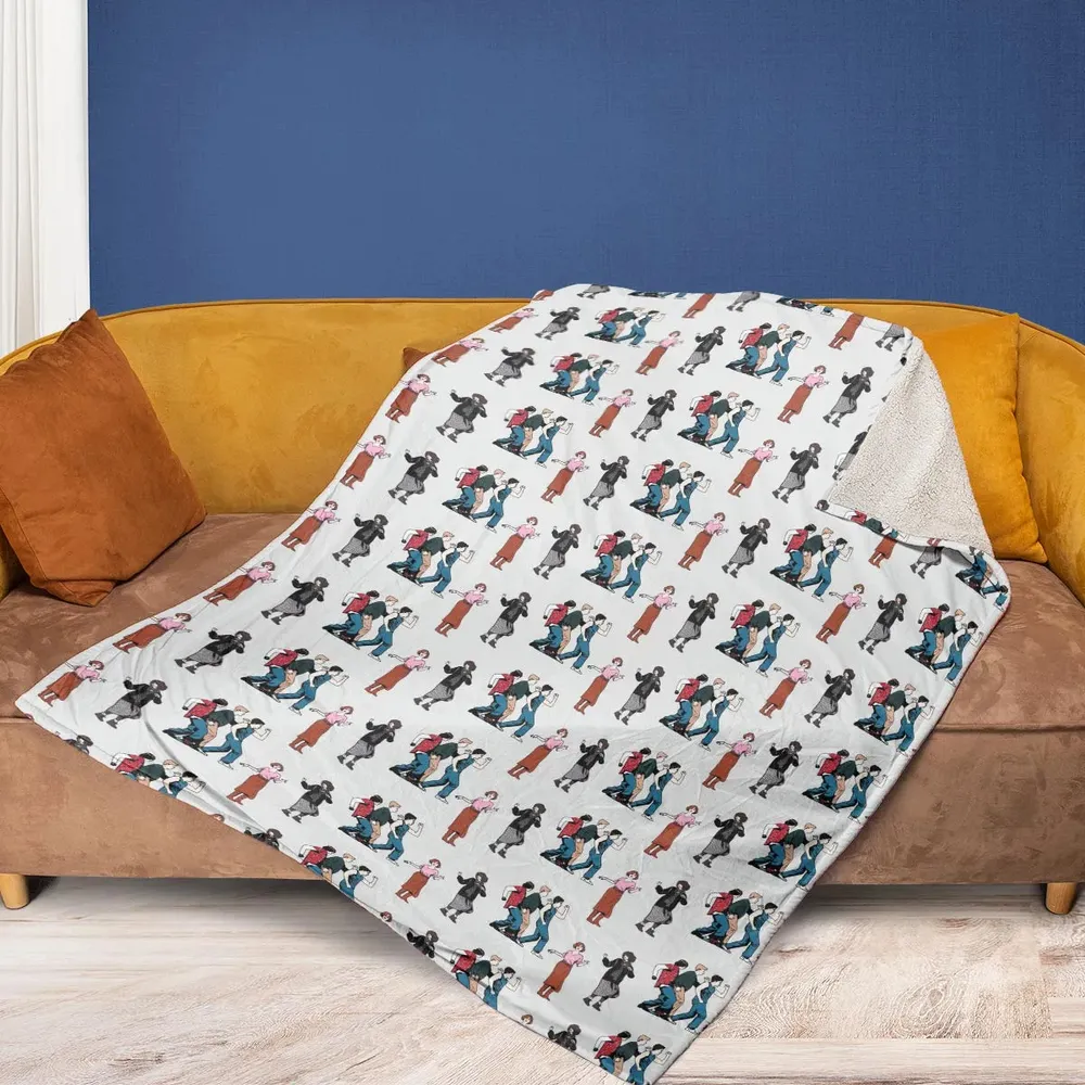 The Breakfast Club Characters Pattern Fleece Blanket - 2