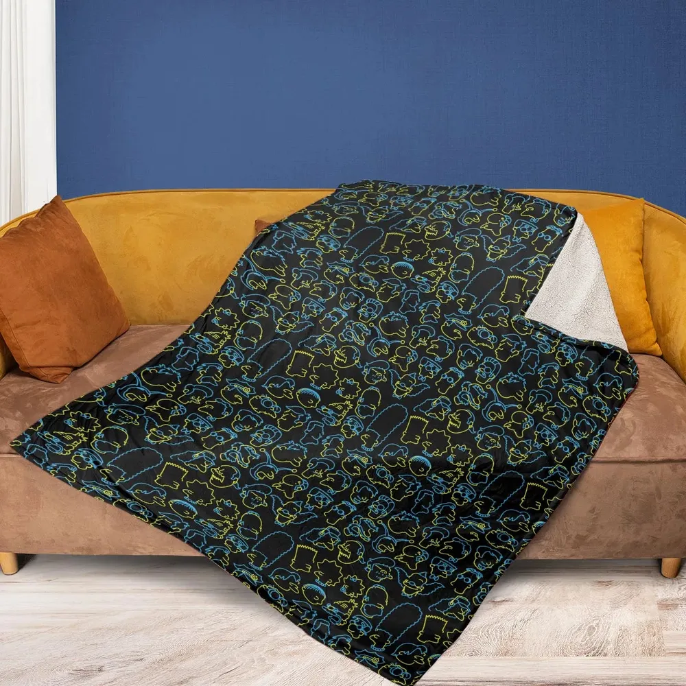 The Simpsons Neon Fleece Blanket - 2