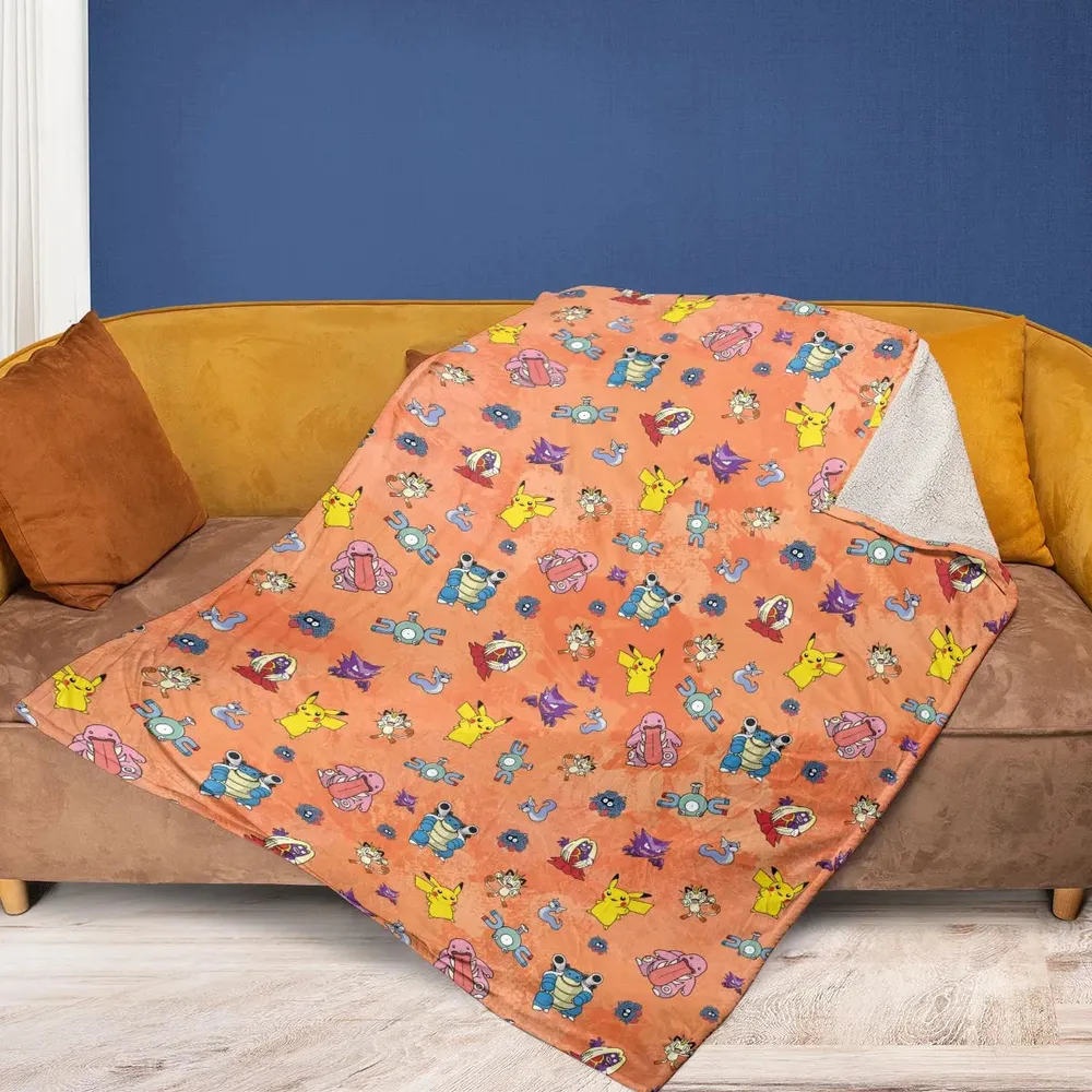 Pokemon Character Scatter Fleece Blanket - 2