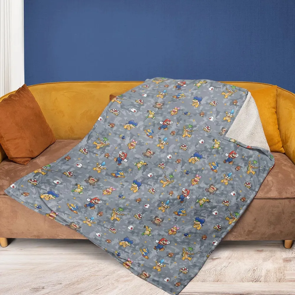 Super Mario Nintendo Video Game Fleece Blanket - 2