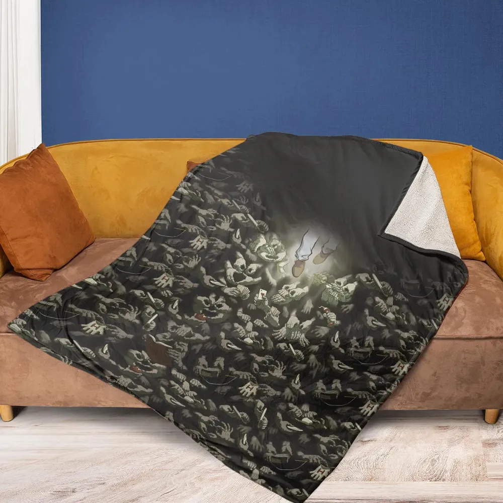 Funny Helping Hands Labyrinth Fleece Blanket - 2