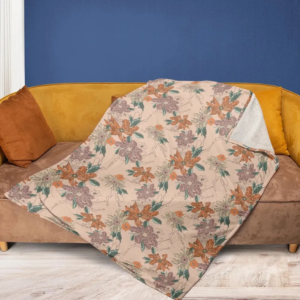 Star Wars Ships Floral Pattern Fleece Blanket - 2