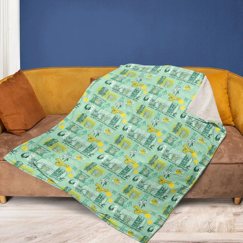 The Mandalorian Star Wars Aloha Fleece Blanket - 2