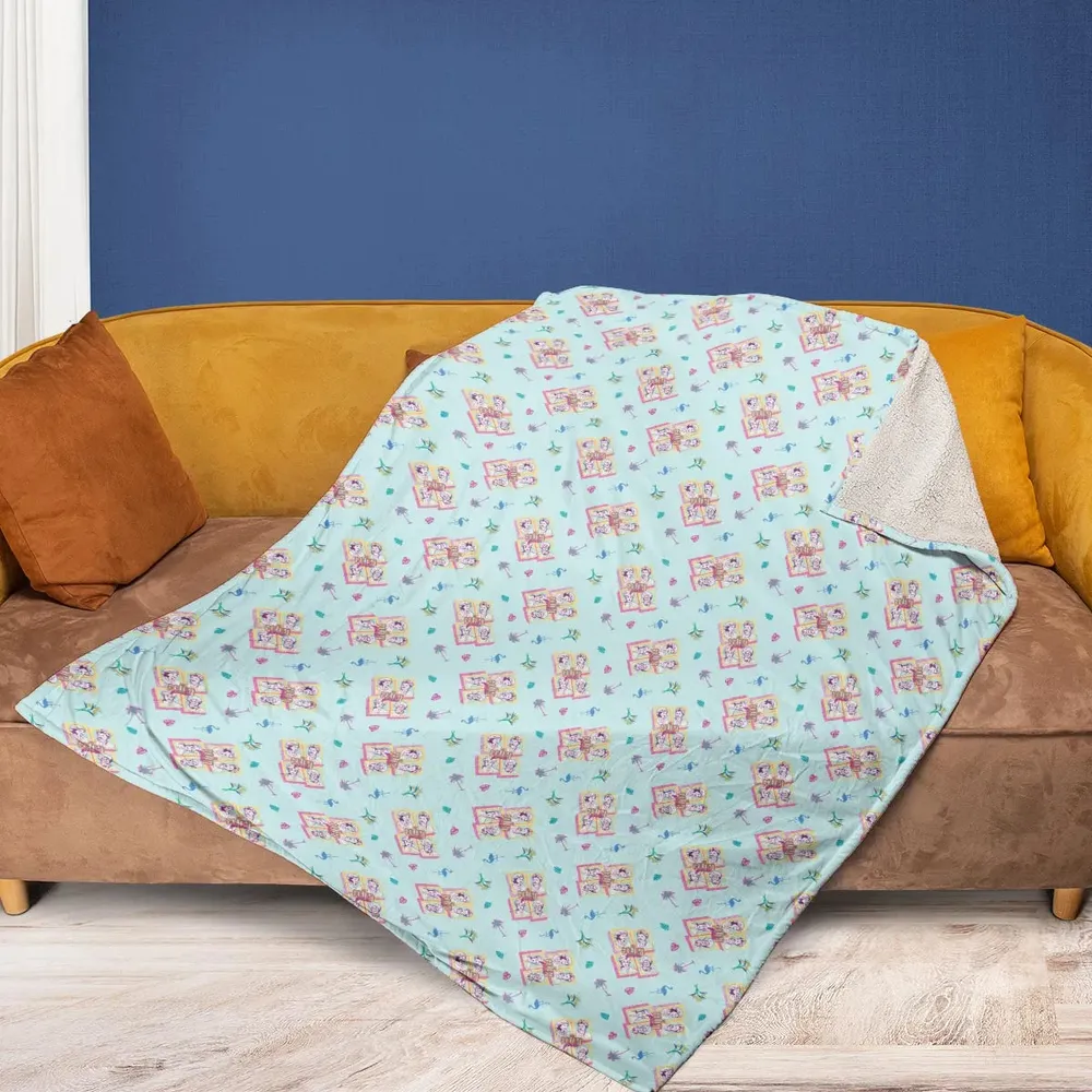 Golden Girls Patterned Fleece Blanket - 2