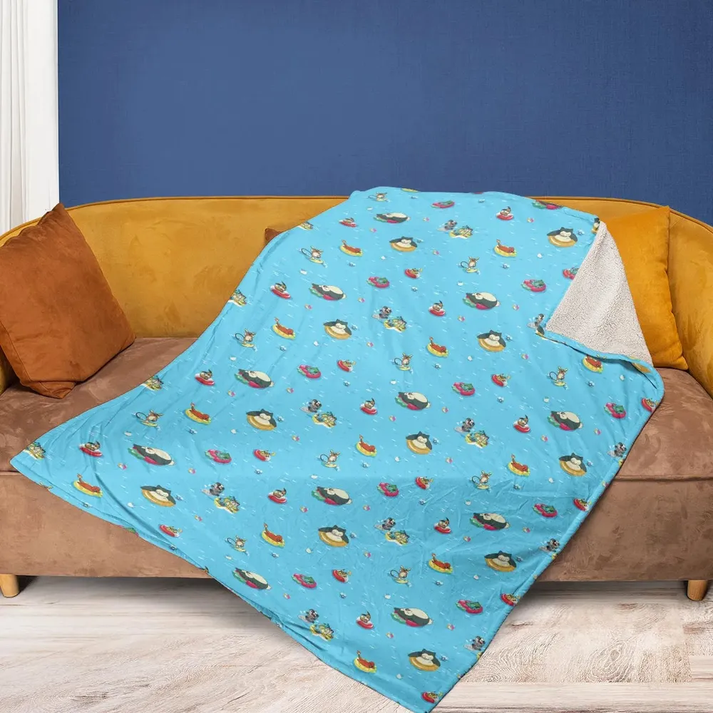 Pokemon Sunny Days Sea Swim Fleece Blanket - 2