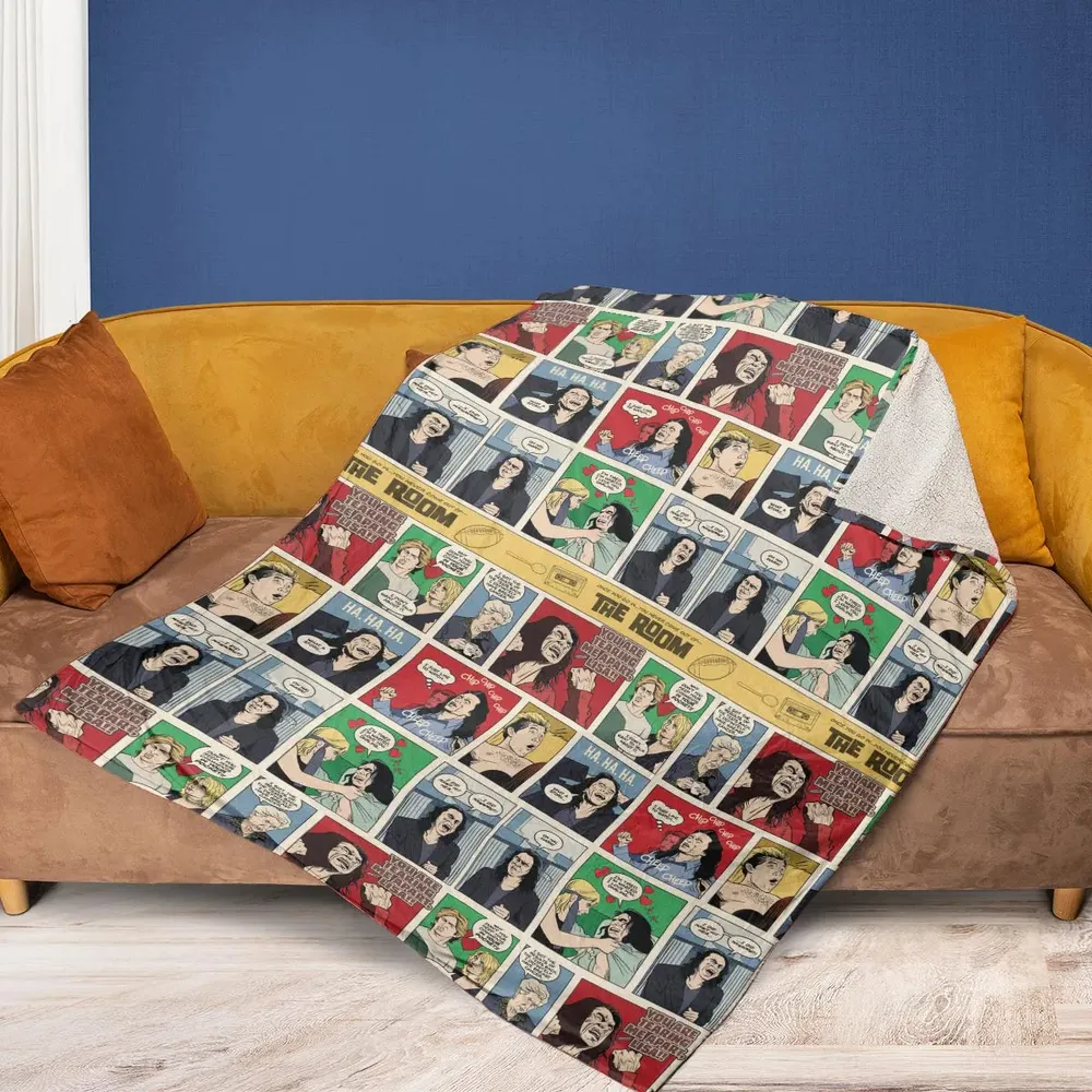 The Room Comic Style Fleece Blanket - 2
