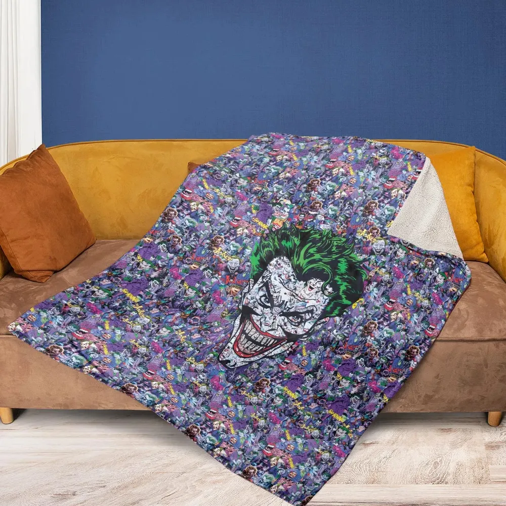 Joker The Most Favourite Characters Pattern Fleece Blanket - 2