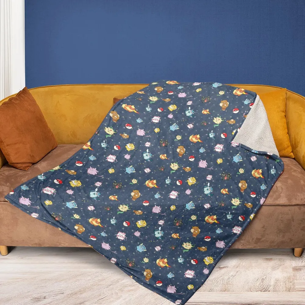 Gengar as Eevee The Eeveelutions Pokemon Fleece Blanket - 2