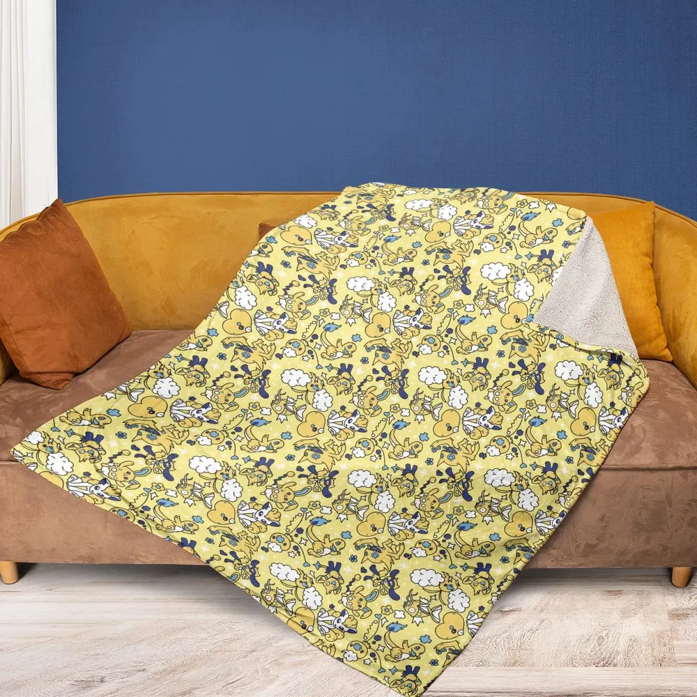Shiny Magikarp Pokemon Pattern Fleece Blanket - 2