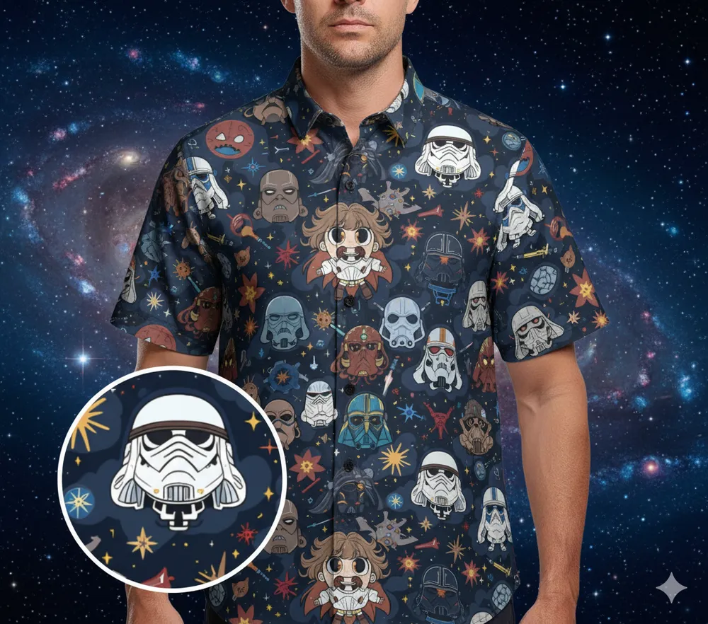 Star Wars Dark Fantasy Hawaiian Shirt - 1