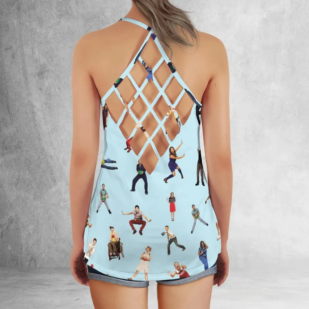 Team New Directions Glee Criss Cross Tank Top - 3