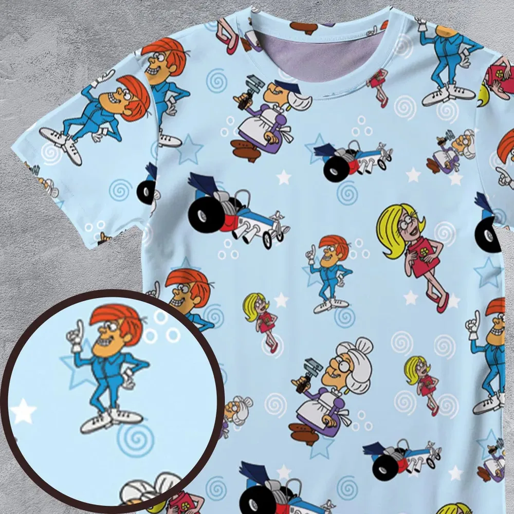 Retro Racer Tom Slick All-Over Print Unisex T-Shirt - 4
