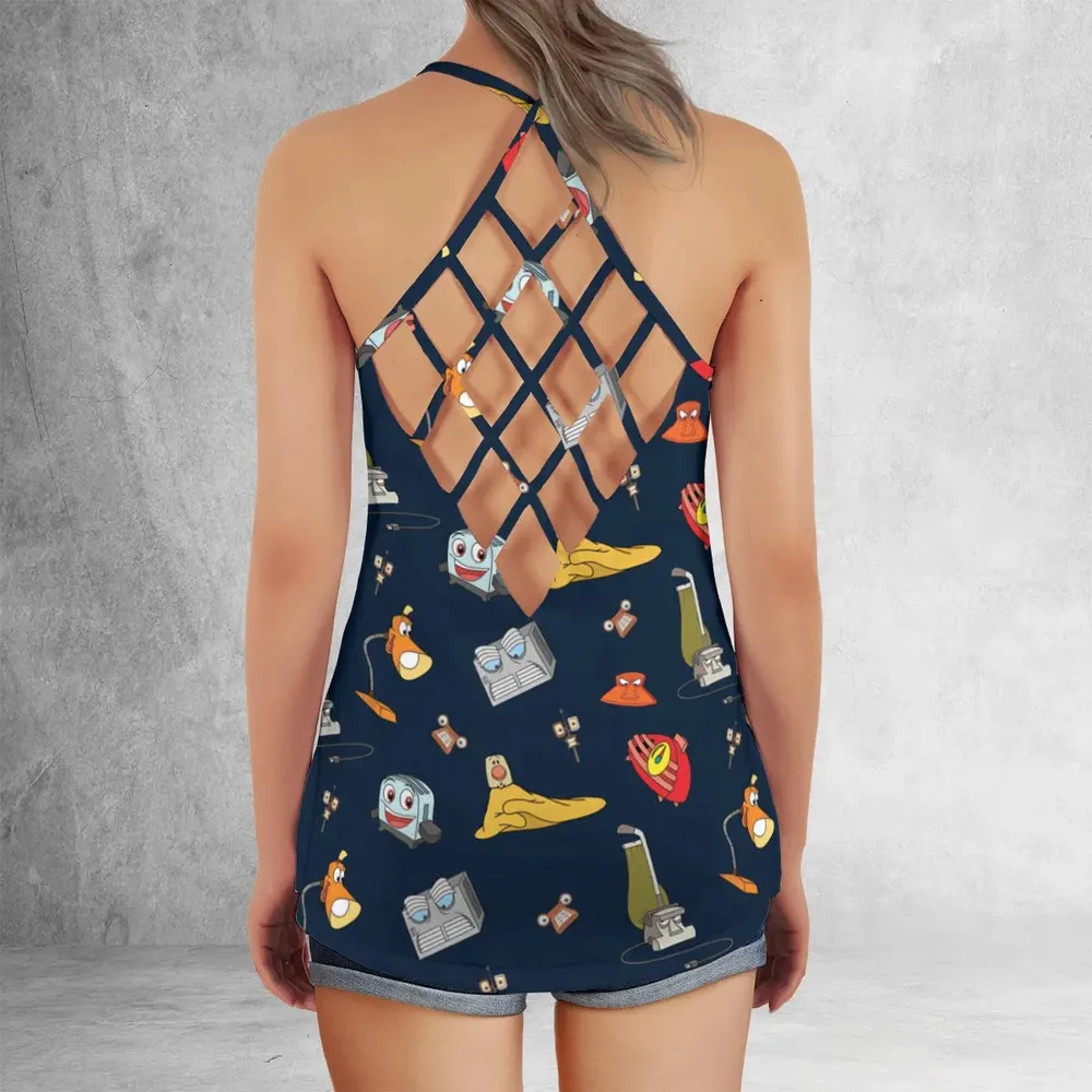Brave Little Appliances The Brave Little Toaster Criss Cross Tank Top - 3